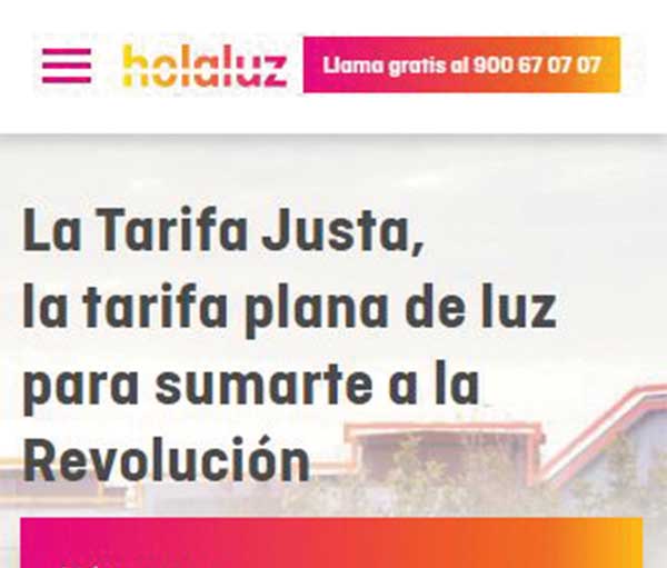 publicidad-HolaLuz-tarifa-Justa